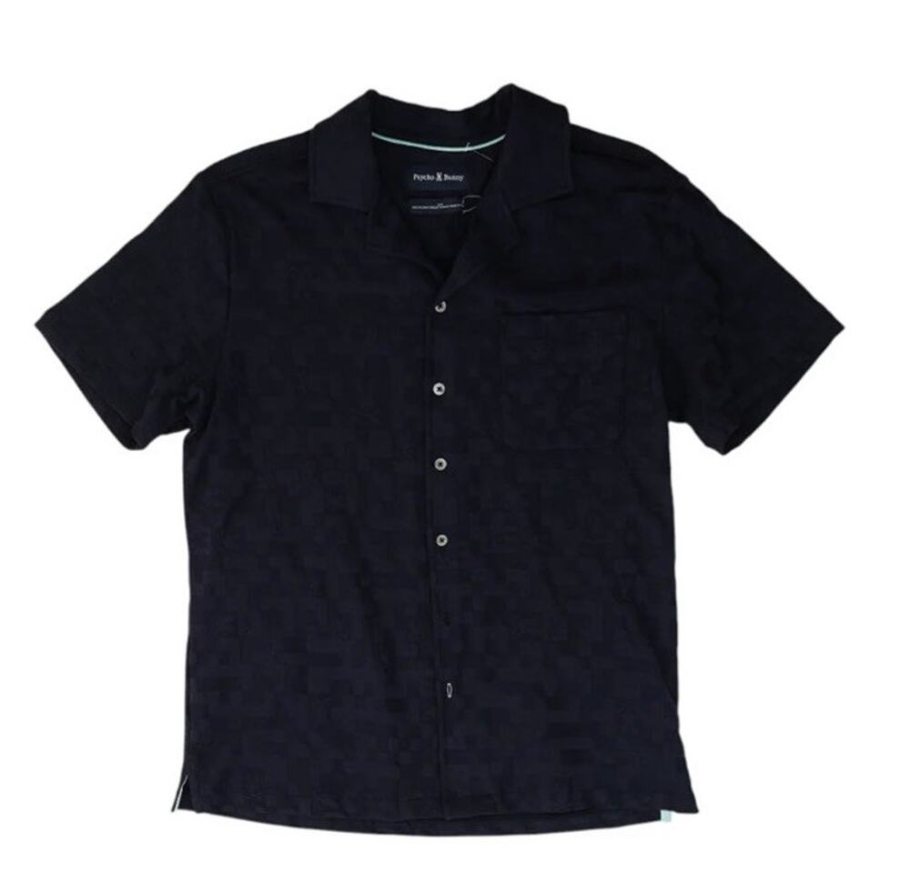 Psycho Bunny Short Sleeve Shirt Men's Blue Medium